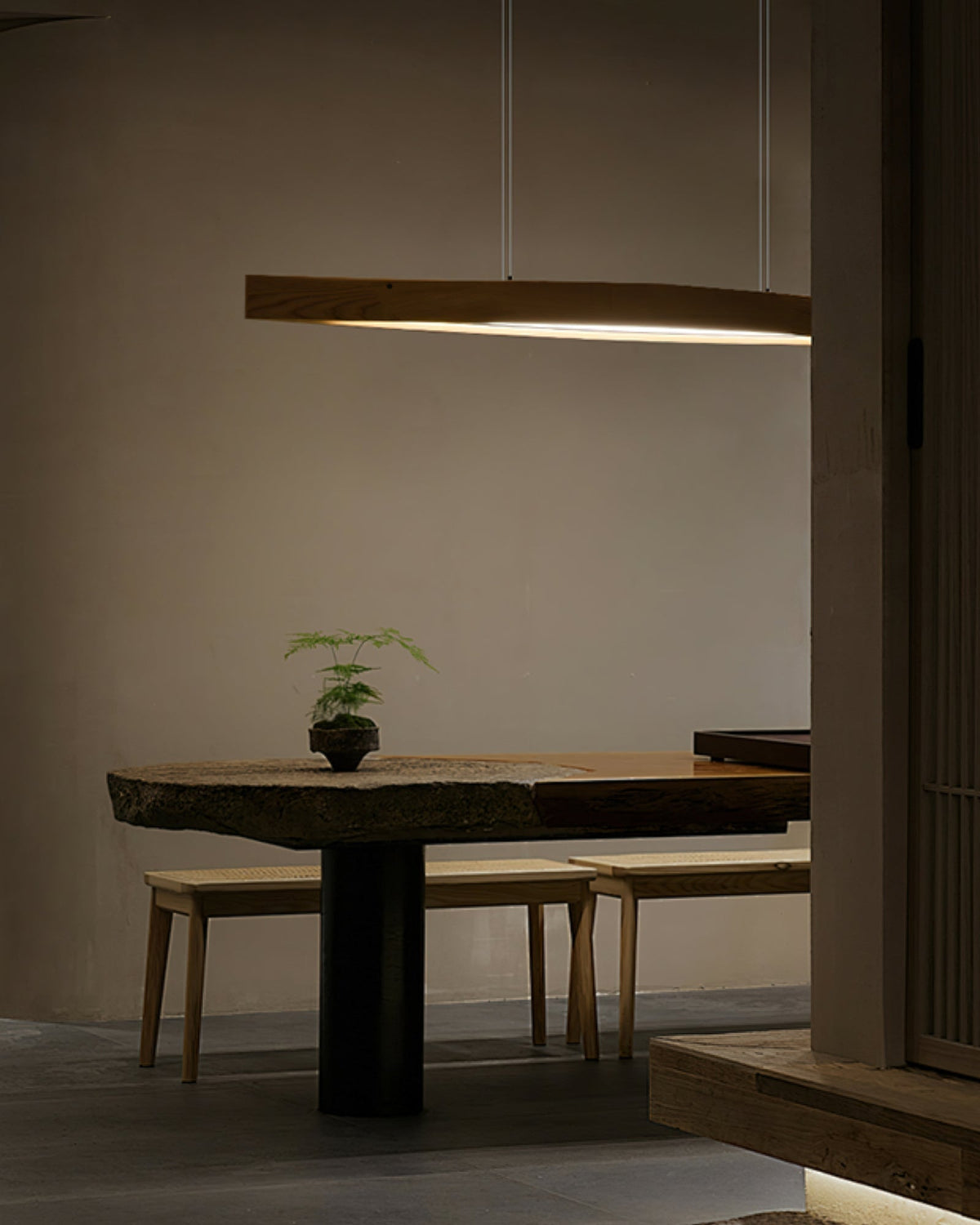 Javenn Wood Pendant Light-Moonnatur