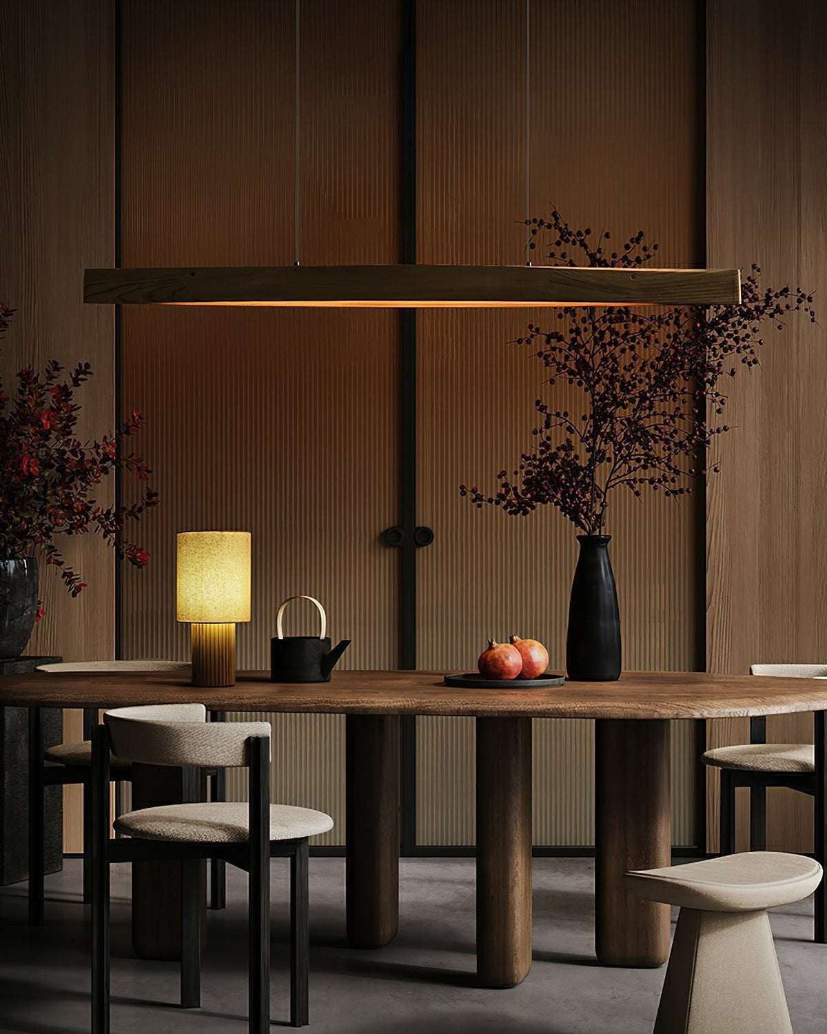Javenn Wood Pendant Light-Moonnatur