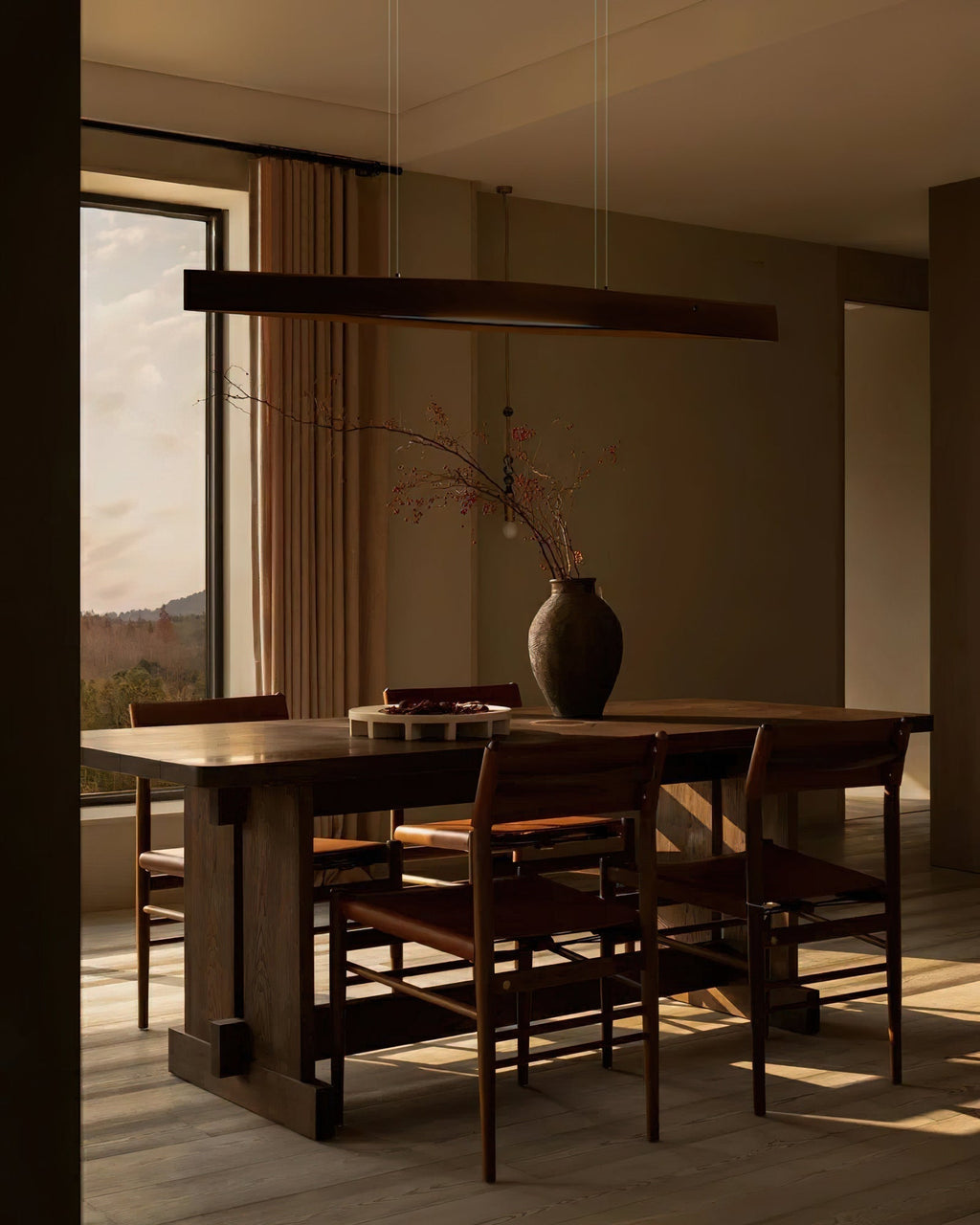 Javenn Wood Pendant Light-Moonnatur