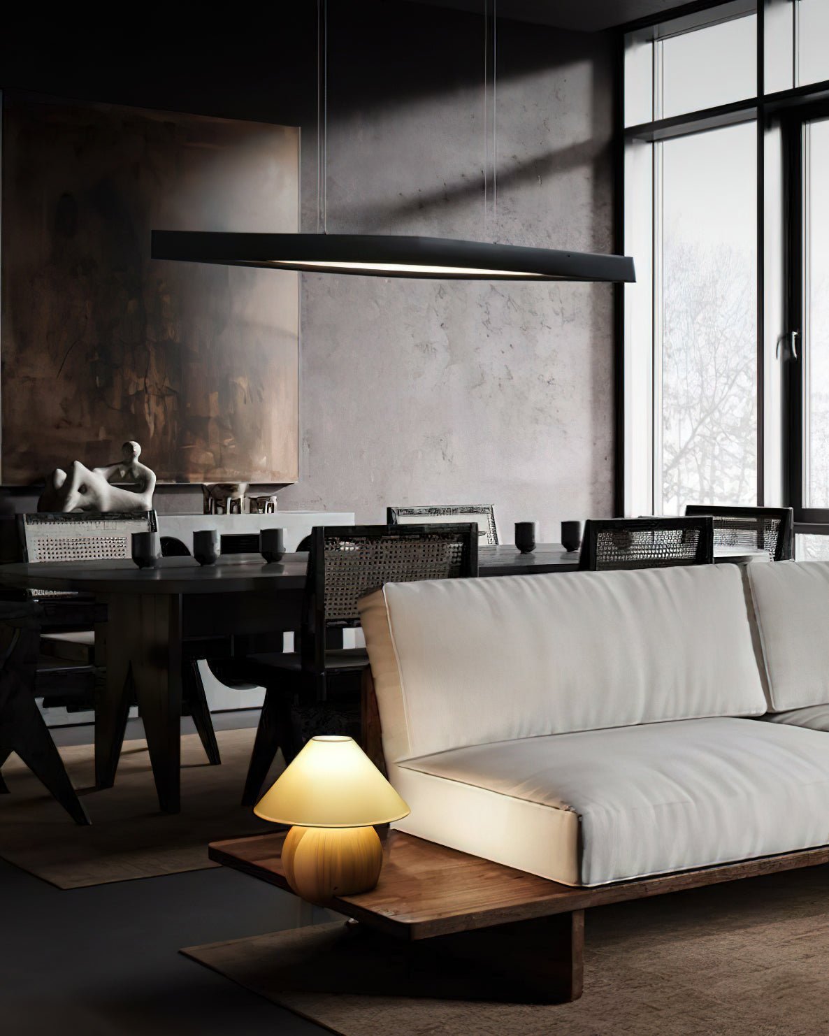 Javenn Wood Pendant Light-Moonnatur