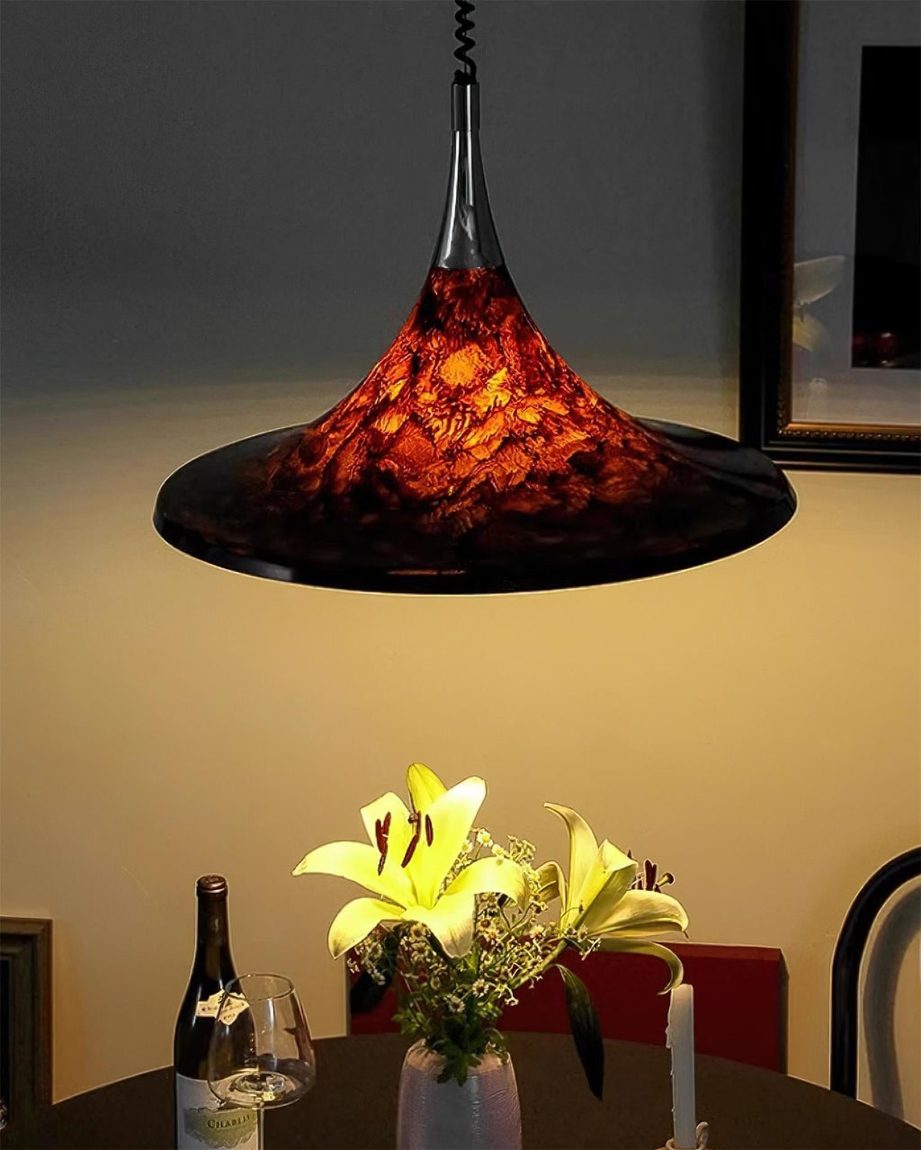 Ravelina Acrylic Pendant Light-Moonnatur