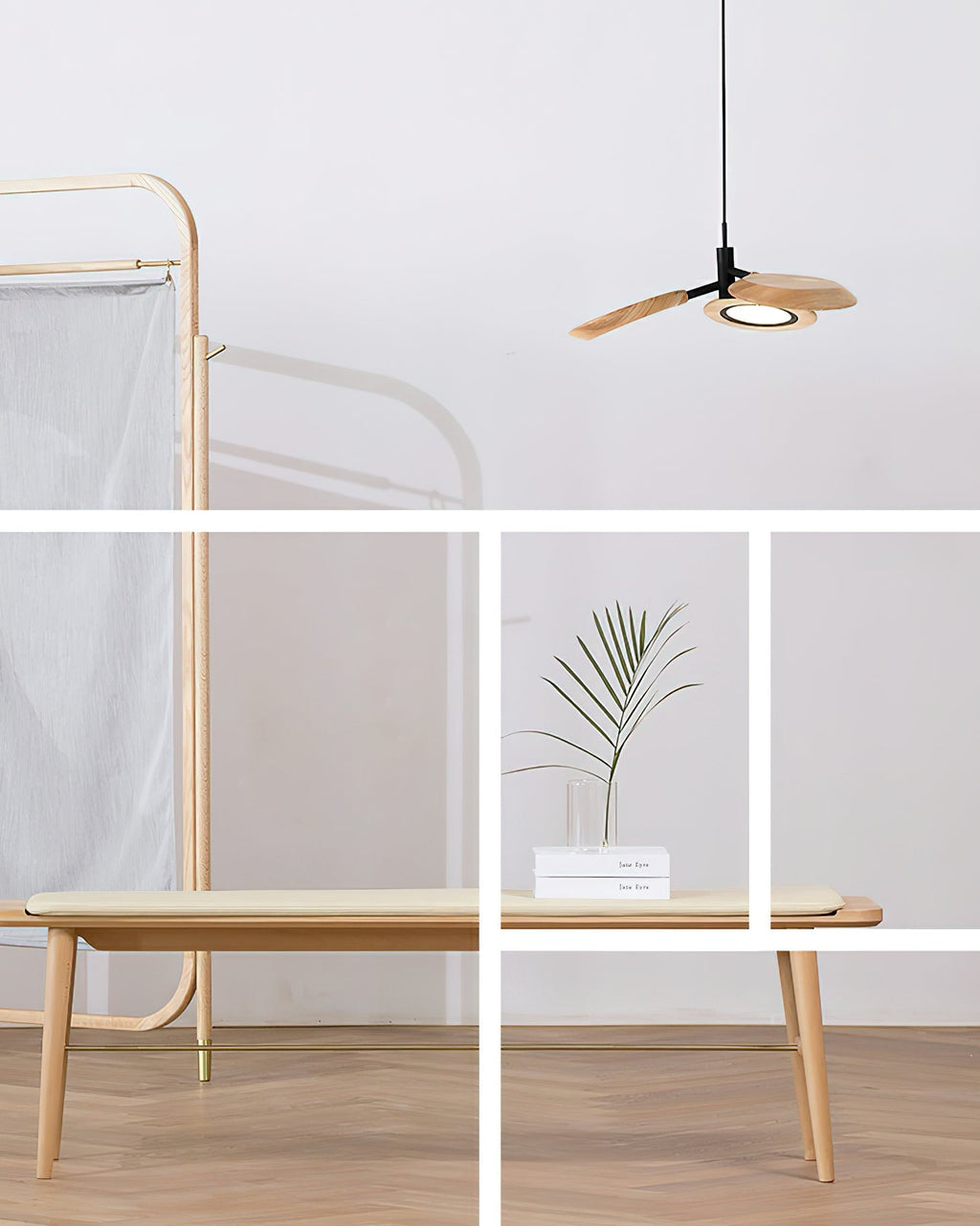 Berwiniel Wood Pendant Light-Moonnatur