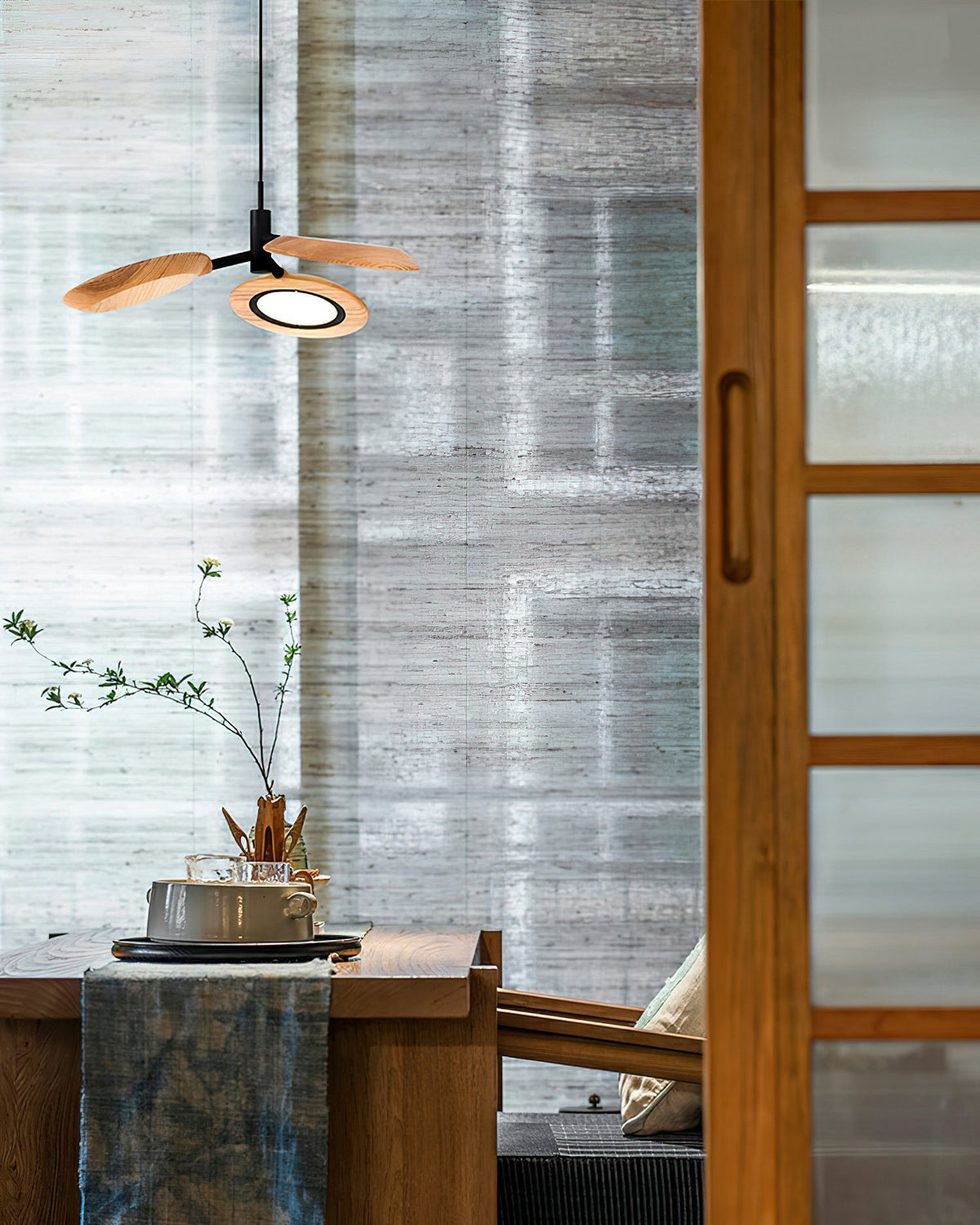 Berwiniel Wood Pendant Light-Moonnatur