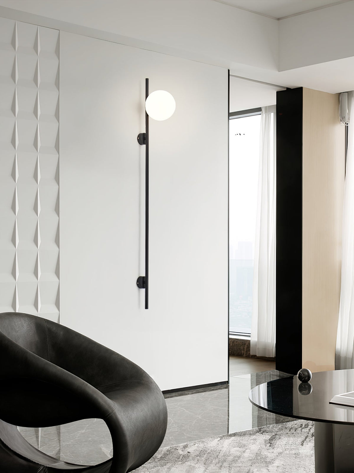 Vardenena Glass Wall Light-Moonnatur