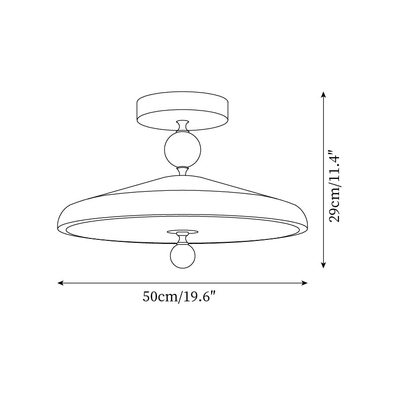 Jardenden Acrylic Ceiling Light-Moonnatur