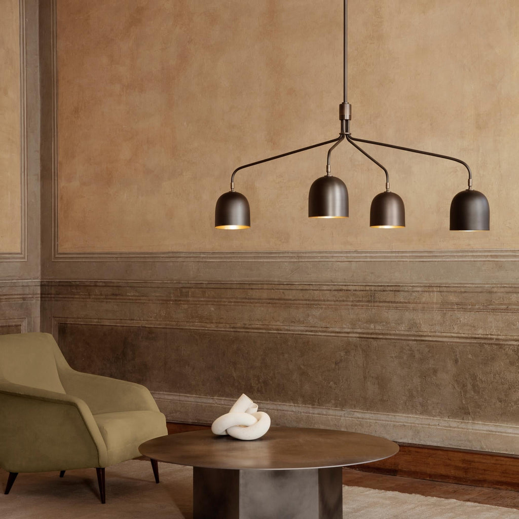 Bellella Brass Chandelier-Moonnatur