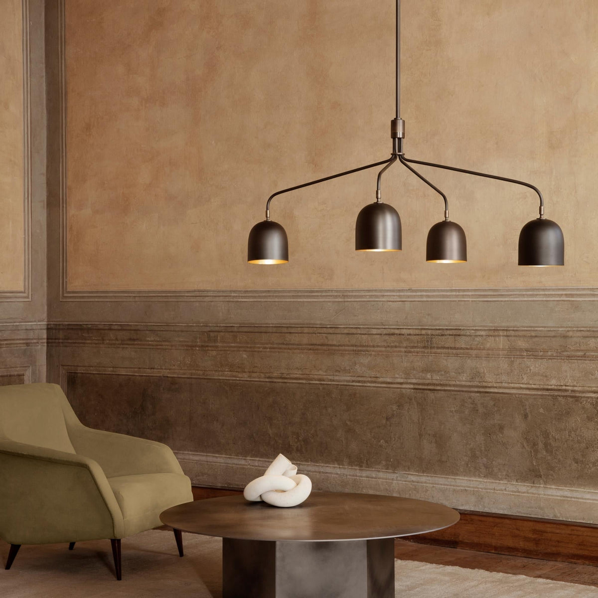 Bellella Brass Chandelier-Moonnatur