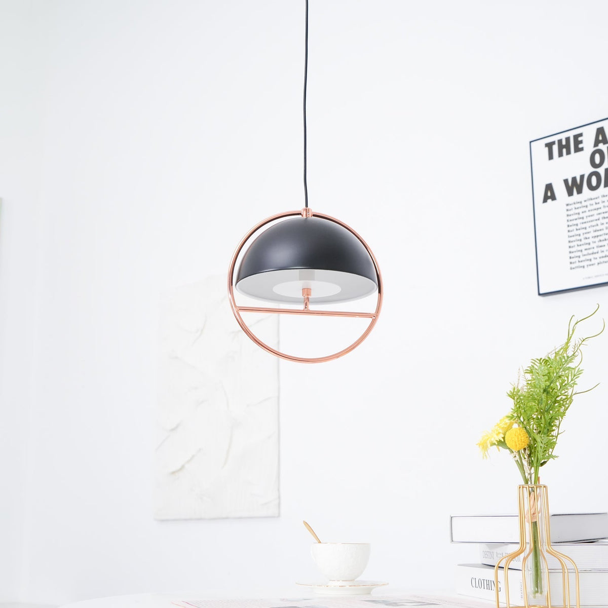 Brenora Steel Pendant Light-Moonnatur