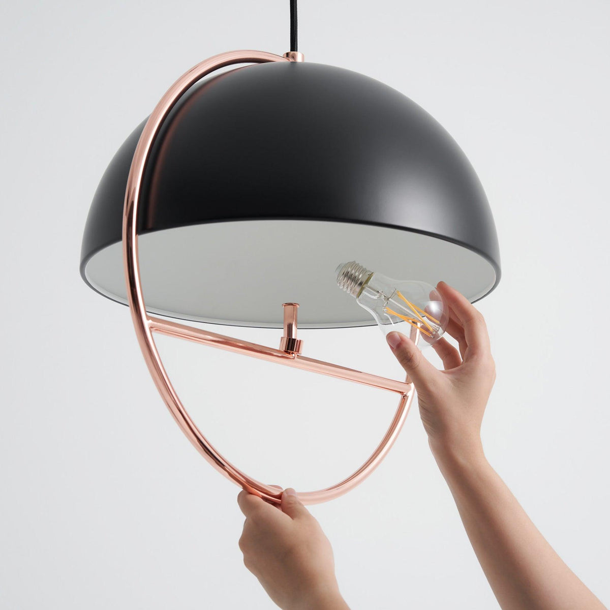 Brenora Steel Pendant Light-Moonnatur