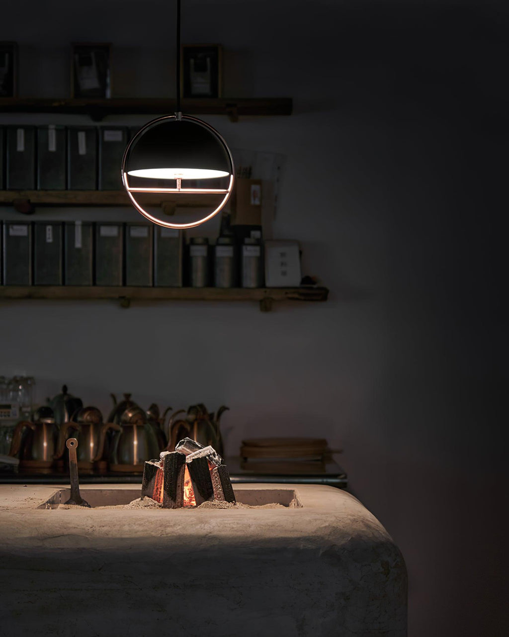 Brenora Steel Pendant Light-Moonnatur