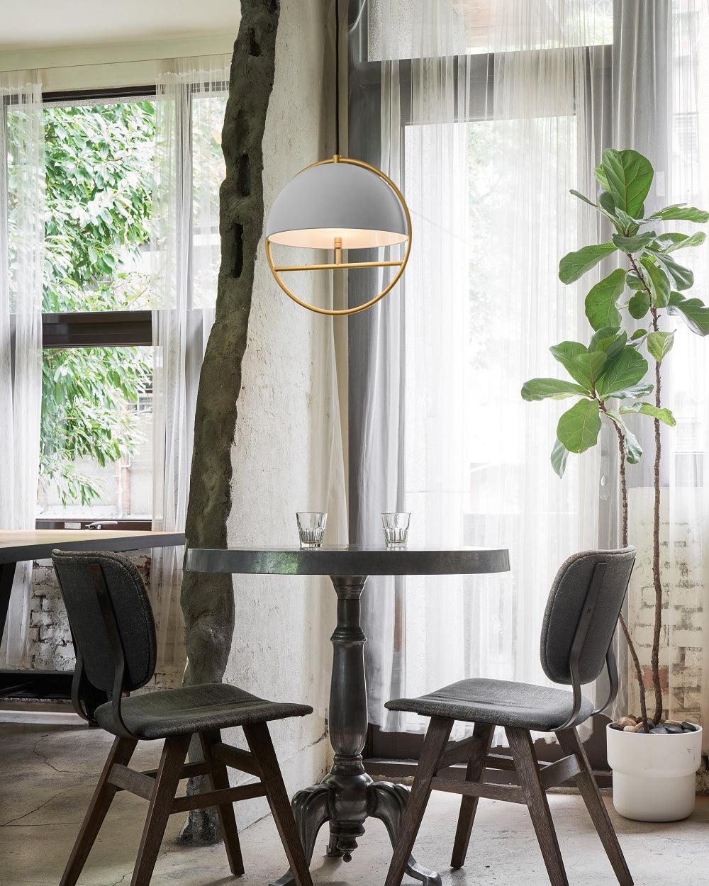 Brenora Steel Pendant Light-Moonnatur