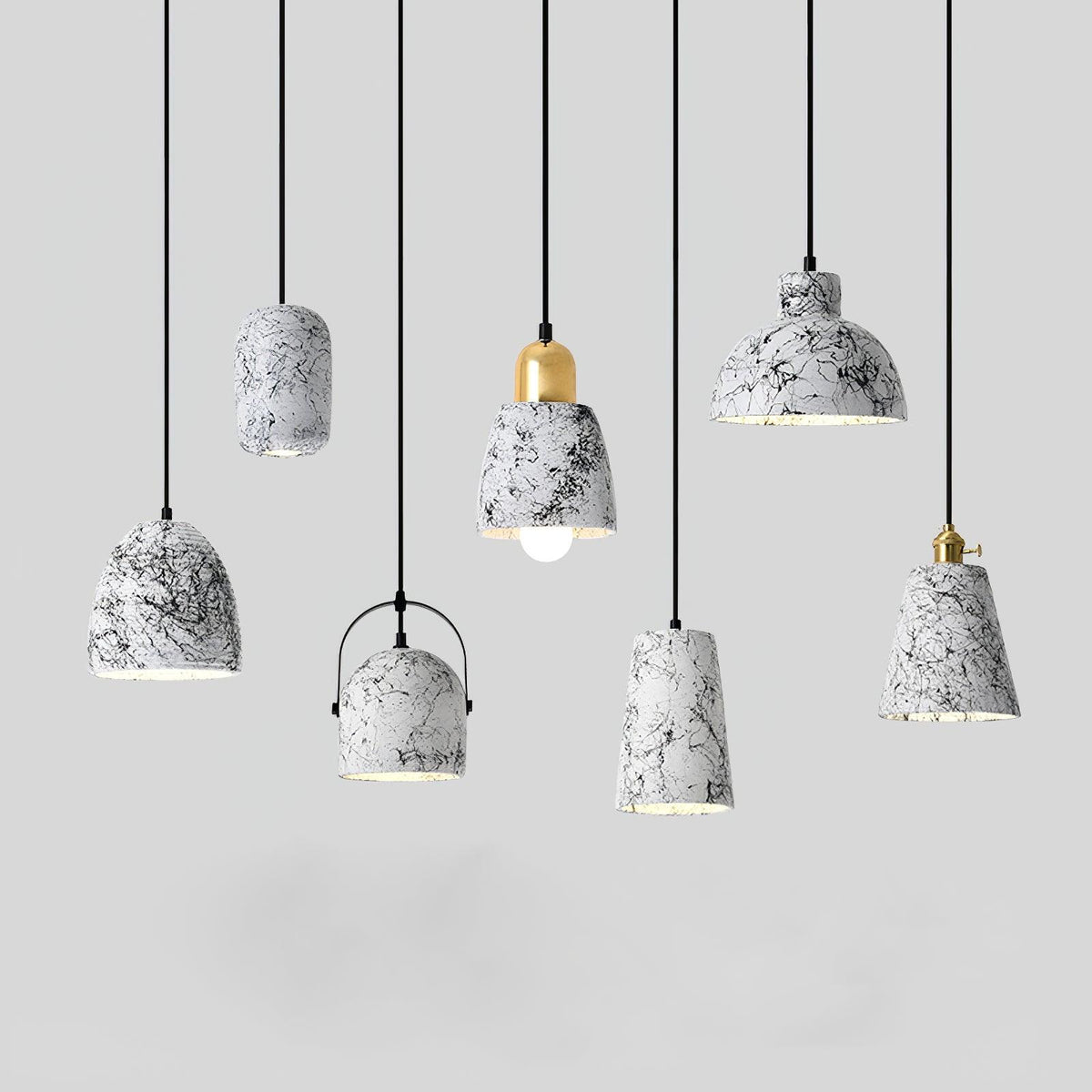 Cindelwren Cement Pendant Light-Moonnatur