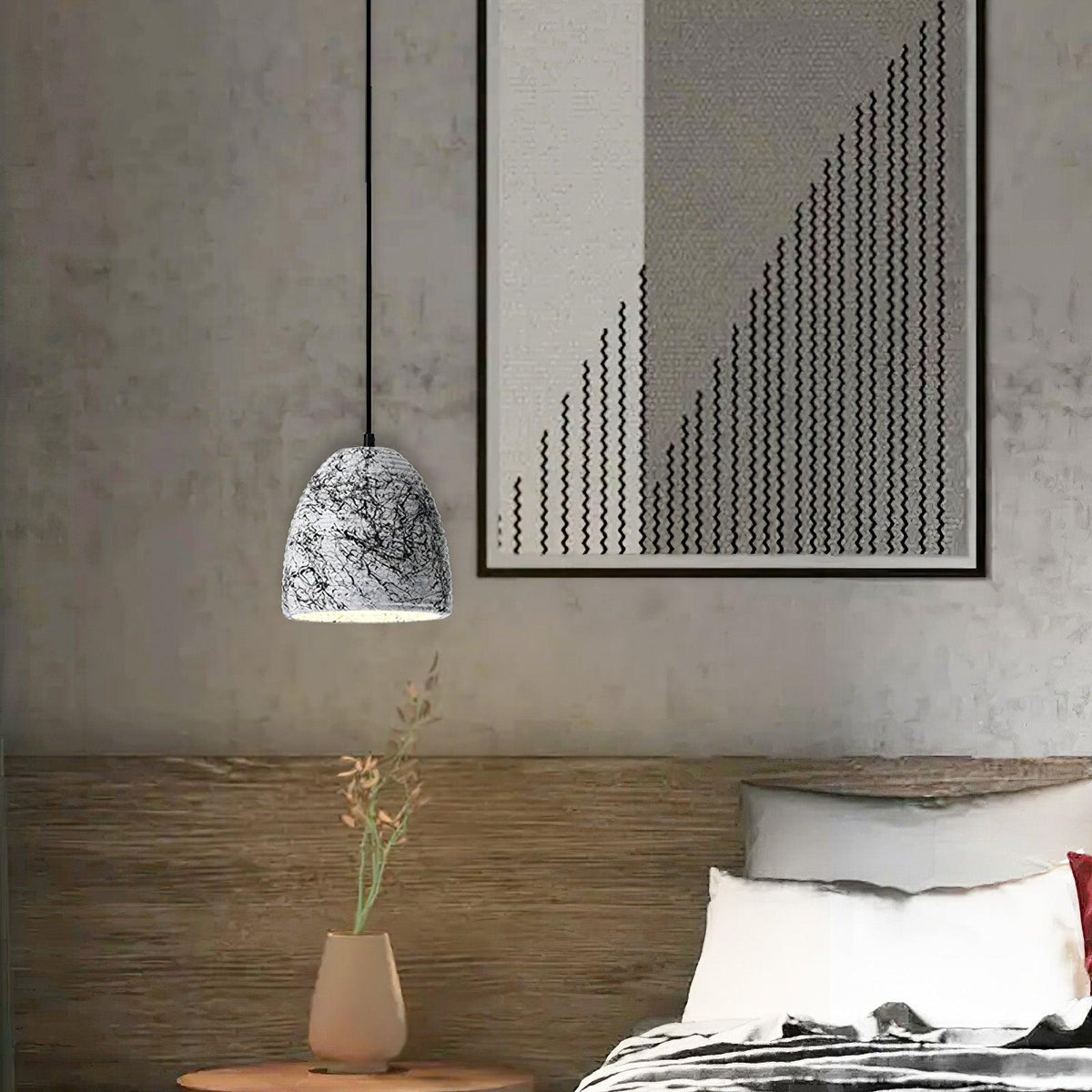 Cindelwren Cement Pendant Light-Moonnatur