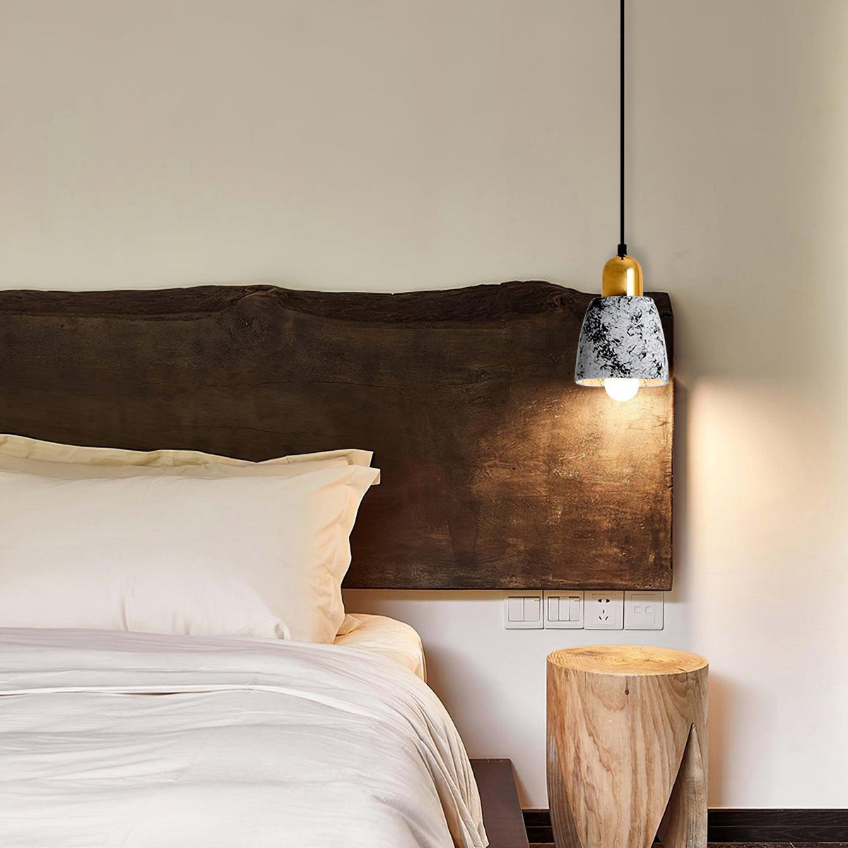 Cindelwren Cement Pendant Light-Moonnatur