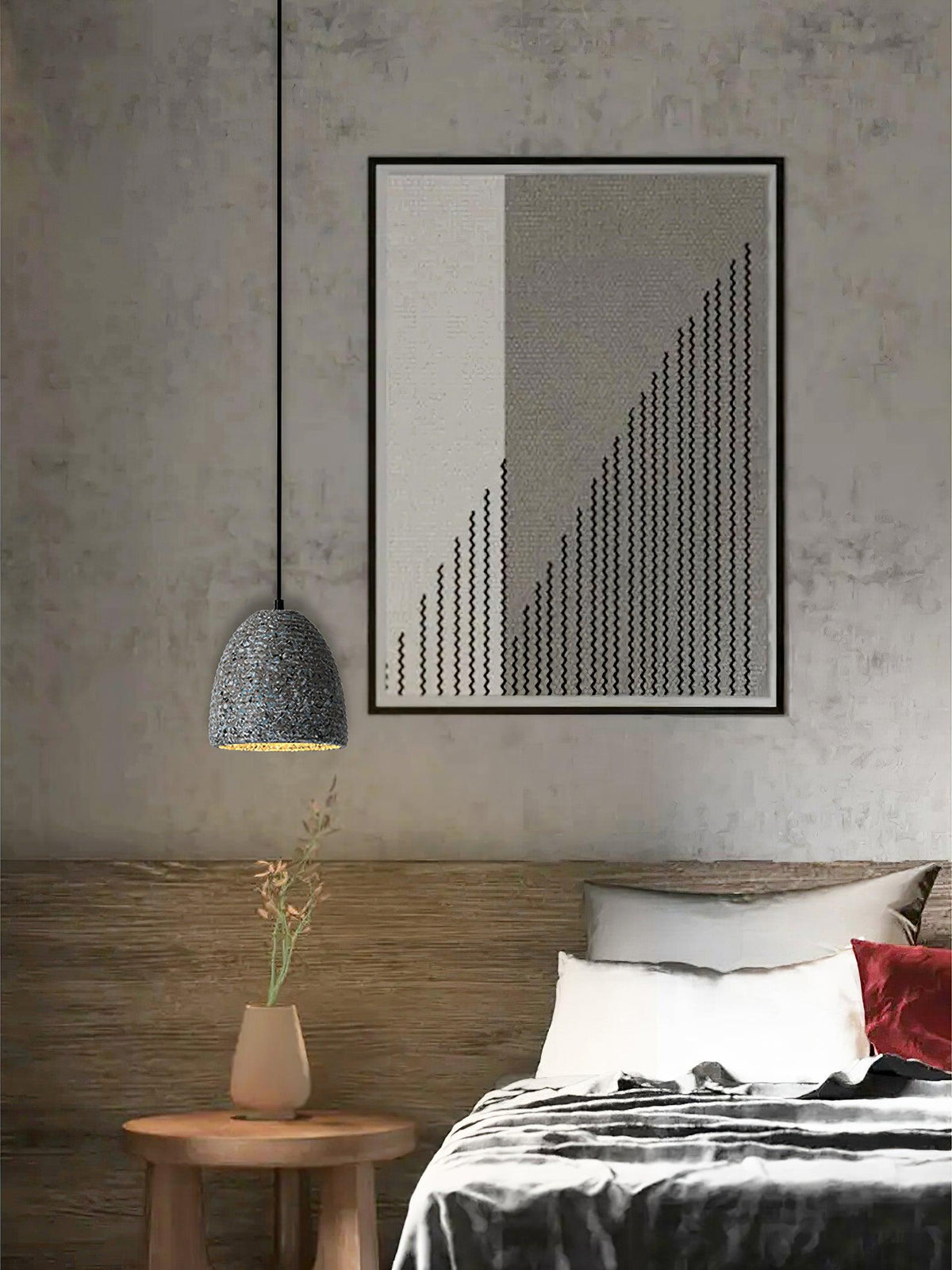 Cindelwren Cement Pendant Light-Moonnatur