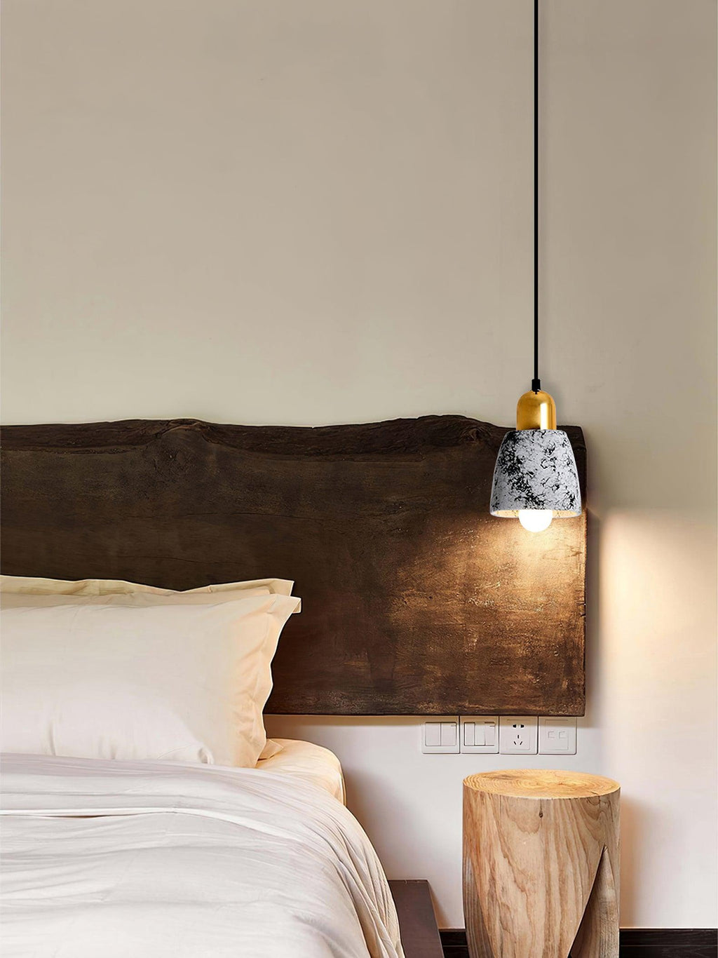Cindelwren Cement Pendant Light-Moonnatur