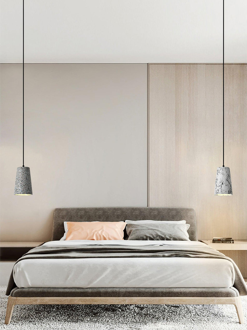 Cindelwren Cement Pendant Light-Moonnatur