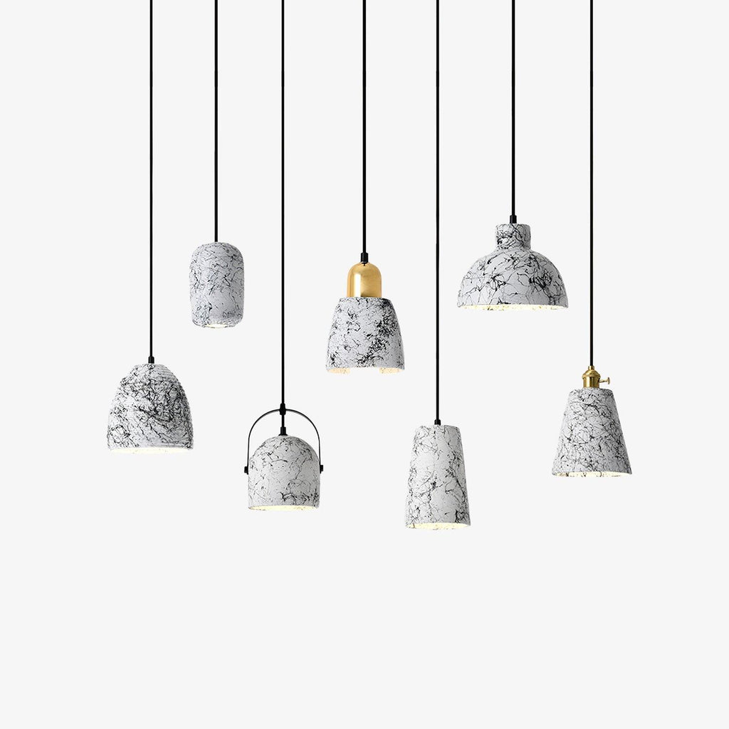 Cindelwren Cement Pendant Light-Moonnatur