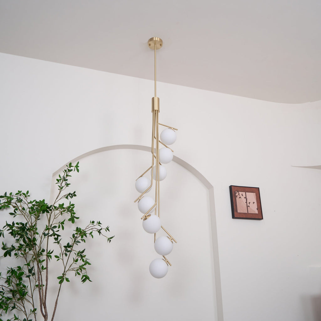Davenora Glass Chandelier-Moonnatur