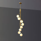 Davenora Glass Chandelier-Moonnatur