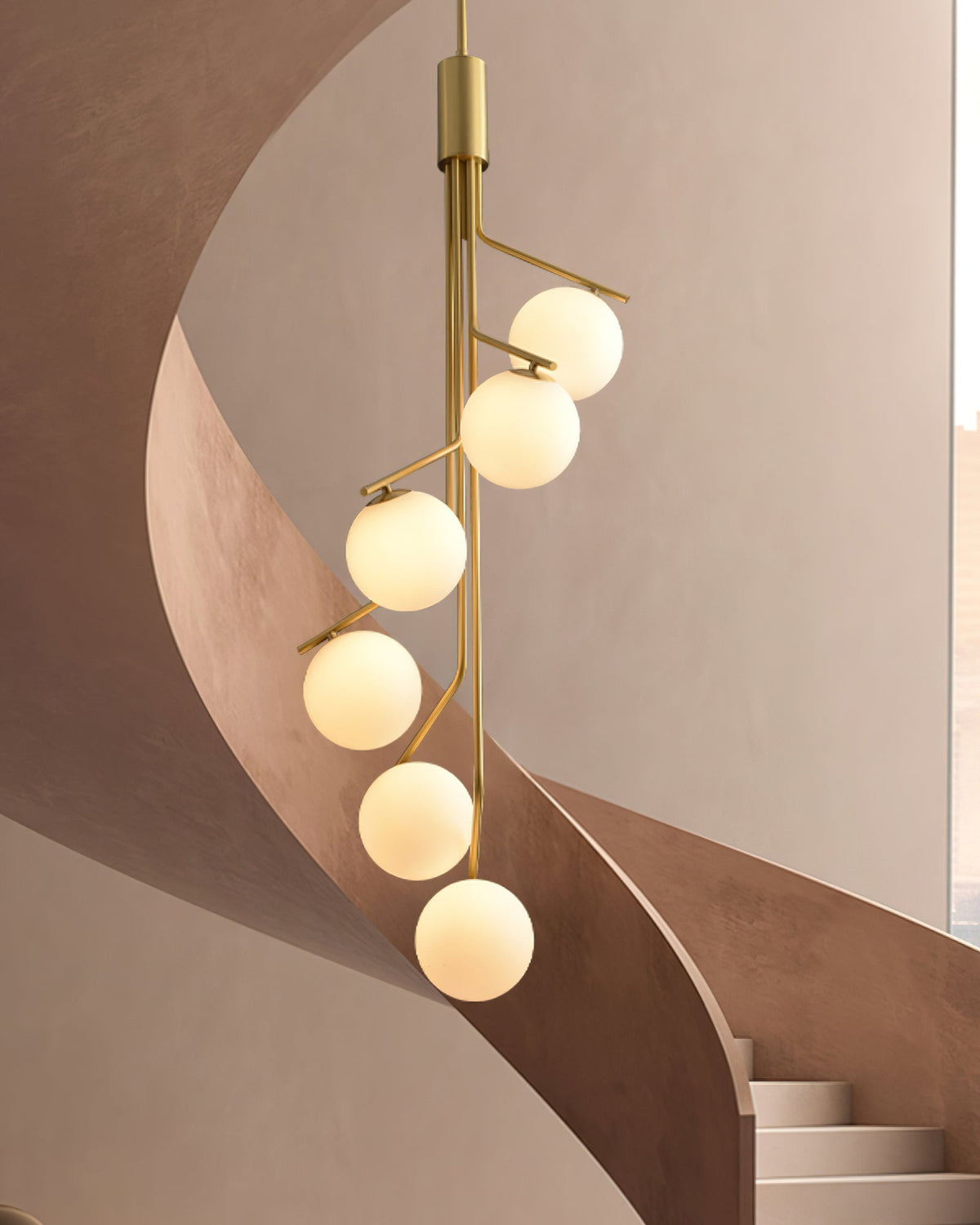 Davenora Glass Chandelier-Moonnatur