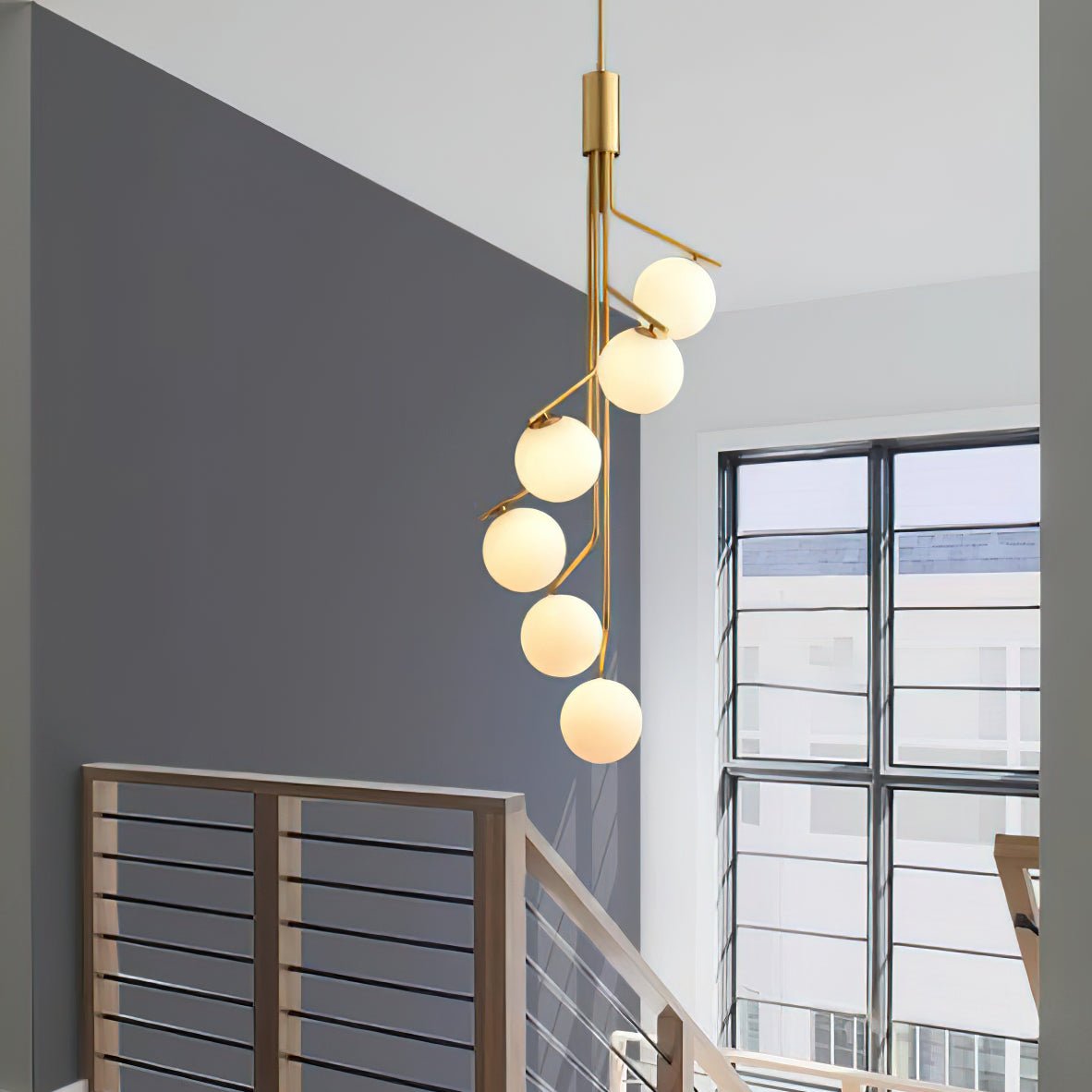 Davenora Glass Chandelier-Moonnatur