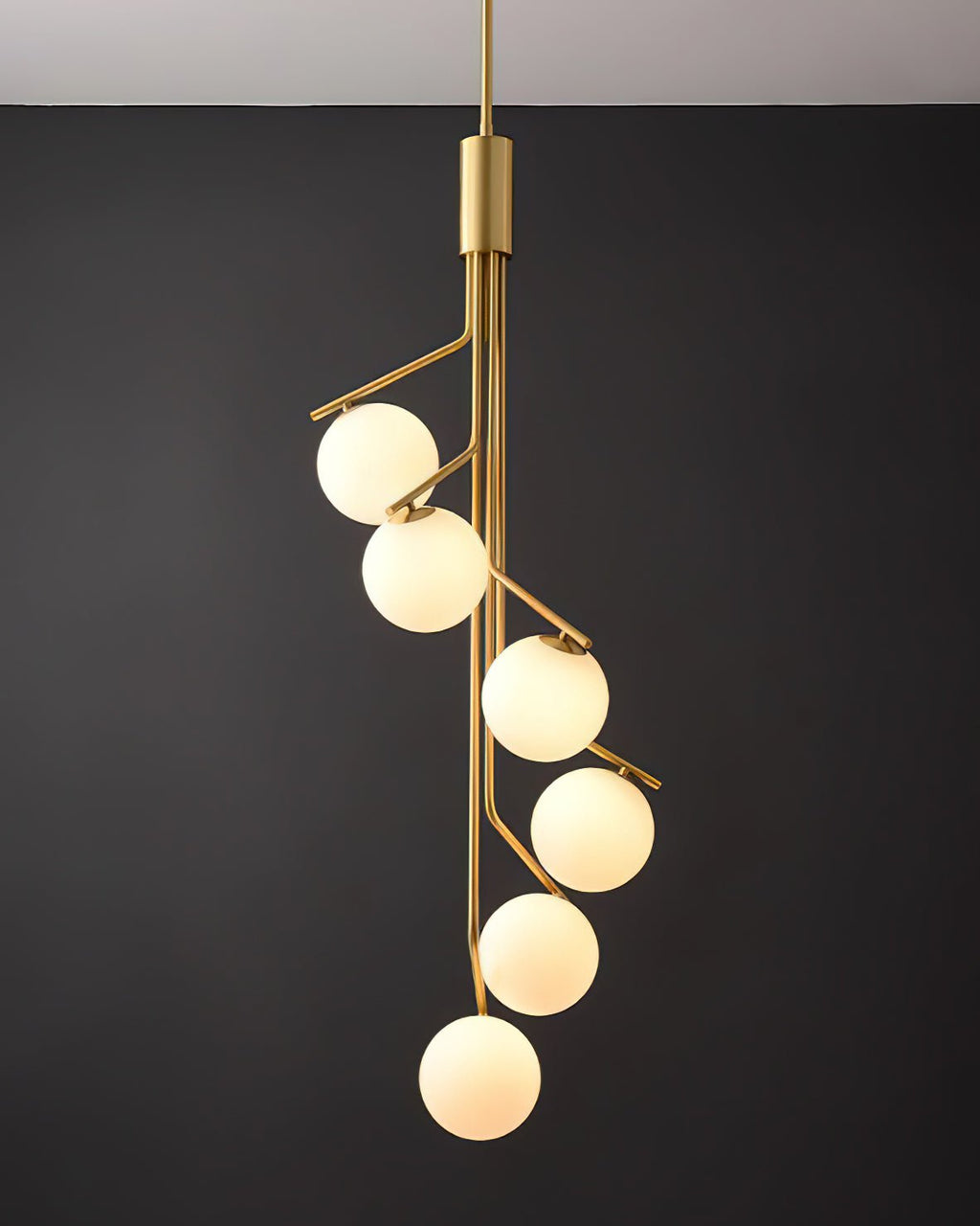 Davenora Glass Chandelier-Moonnatur