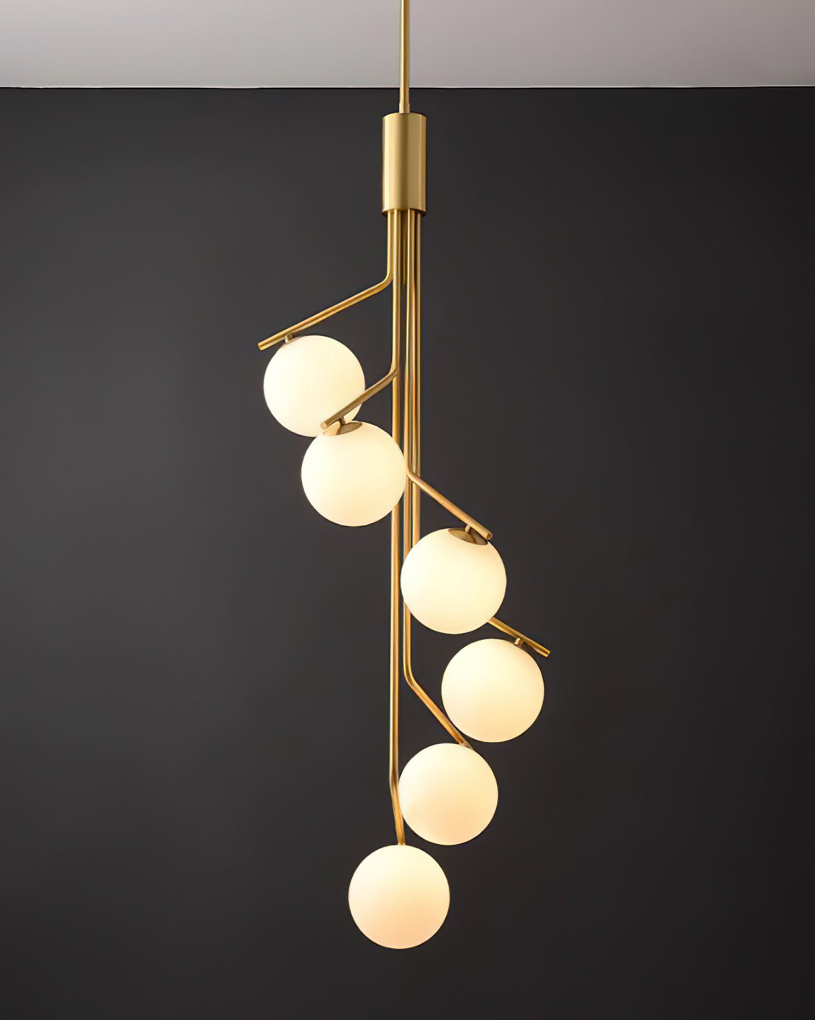 Davenora Glass Chandelier-Moonnatur