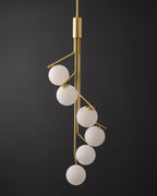 Davenora Glass Chandelier-Moonnatur