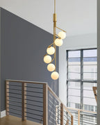 Davenora Glass Chandelier-Moonnatur