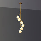 Davenora Glass Chandelier-Moonnatur