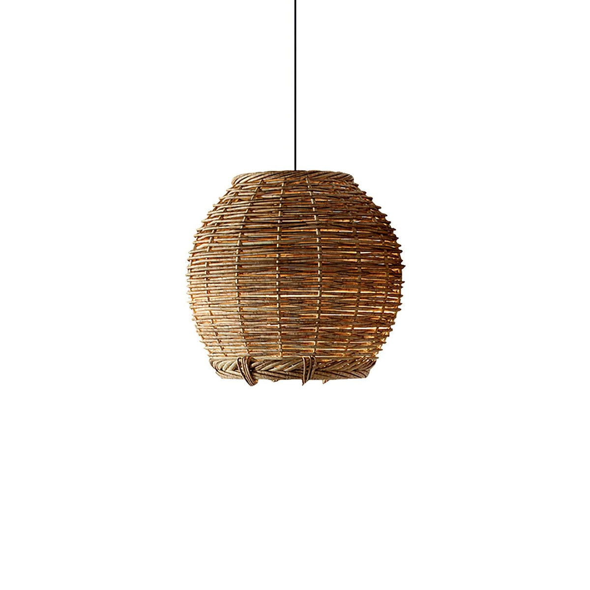 Milrenara Rattan Pendant Light-Moonnatur