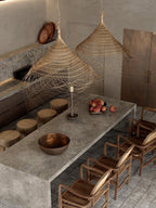Milrenara Rattan Pendant Light-Moonnatur