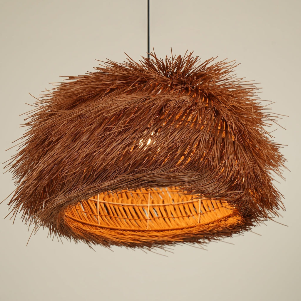 Milrenara Rattan Pendant Light-Moonnatur