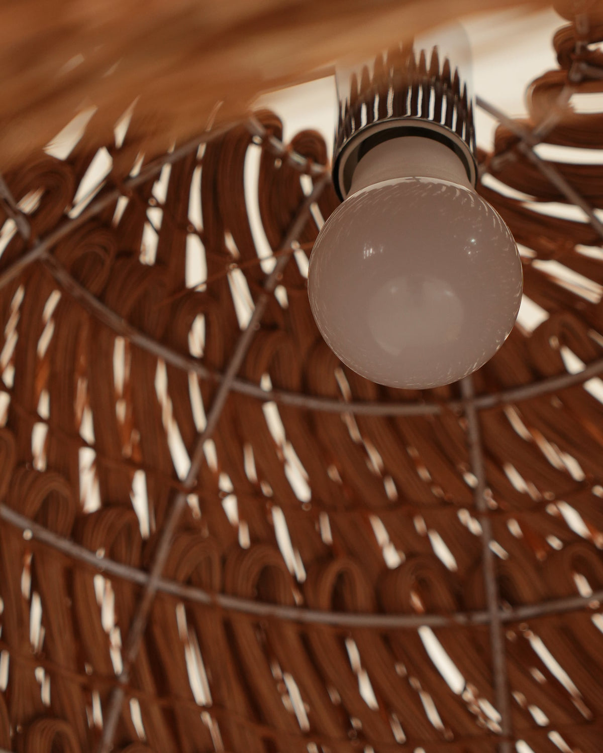 Milrenara Rattan Pendant Light-Moonnatur