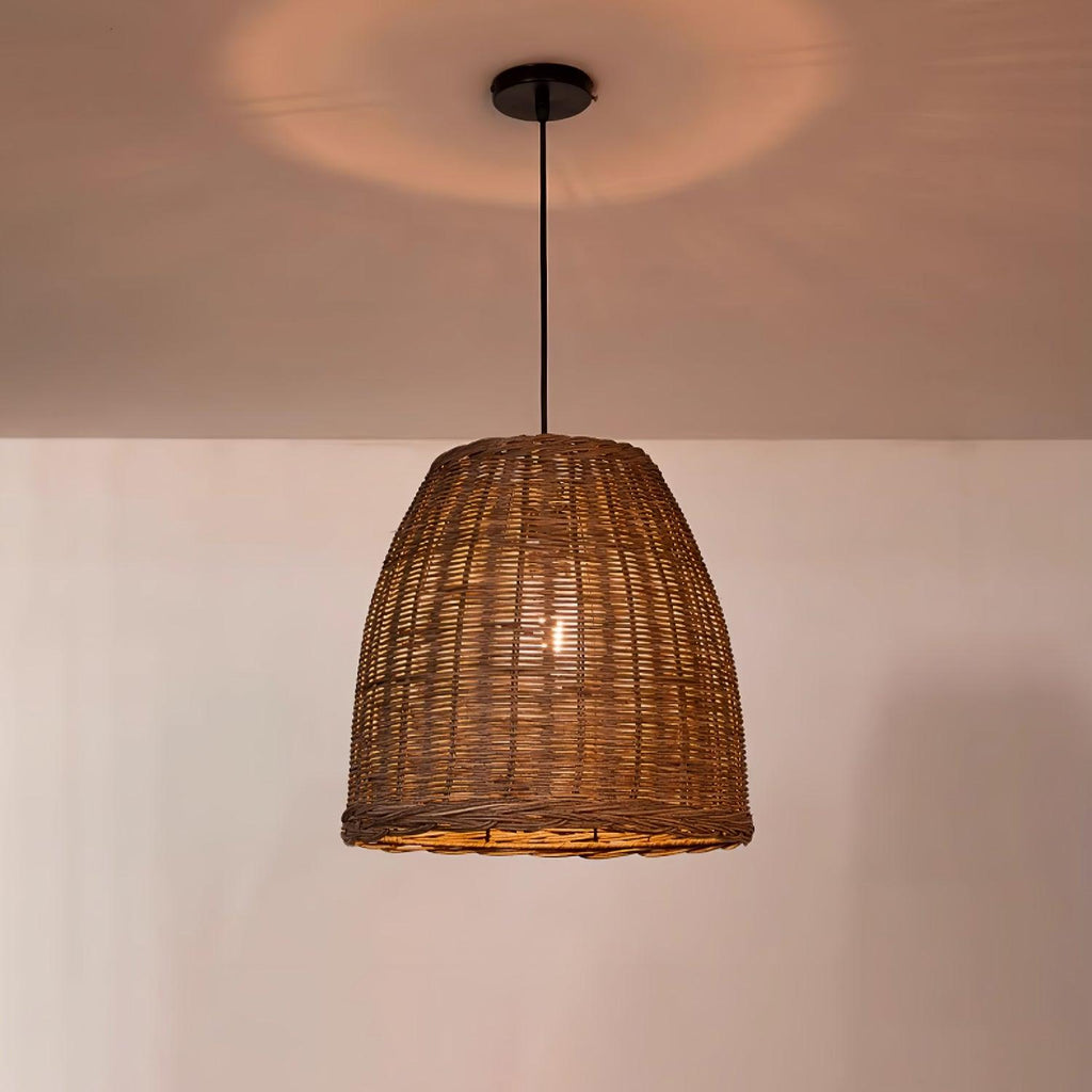 Milrenara Rattan Pendant Light-Moonnatur