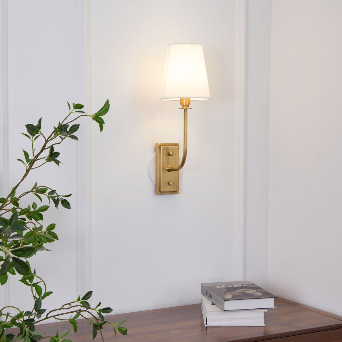 Yarrellyn Fabric Wall Light-Moonnatur