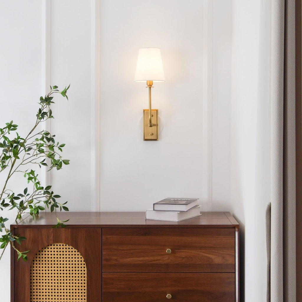 Yarrellyn Fabric Wall Light-Moonnatur
