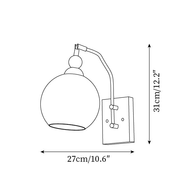 Emrenenis Glass Wall Light-Moonnatur