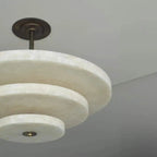 Yarrelholm Alabaster Chandelier-Moonnatur