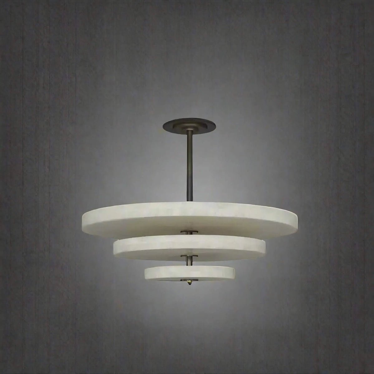Yarrelholm Alabaster Chandelier-Moonnatur