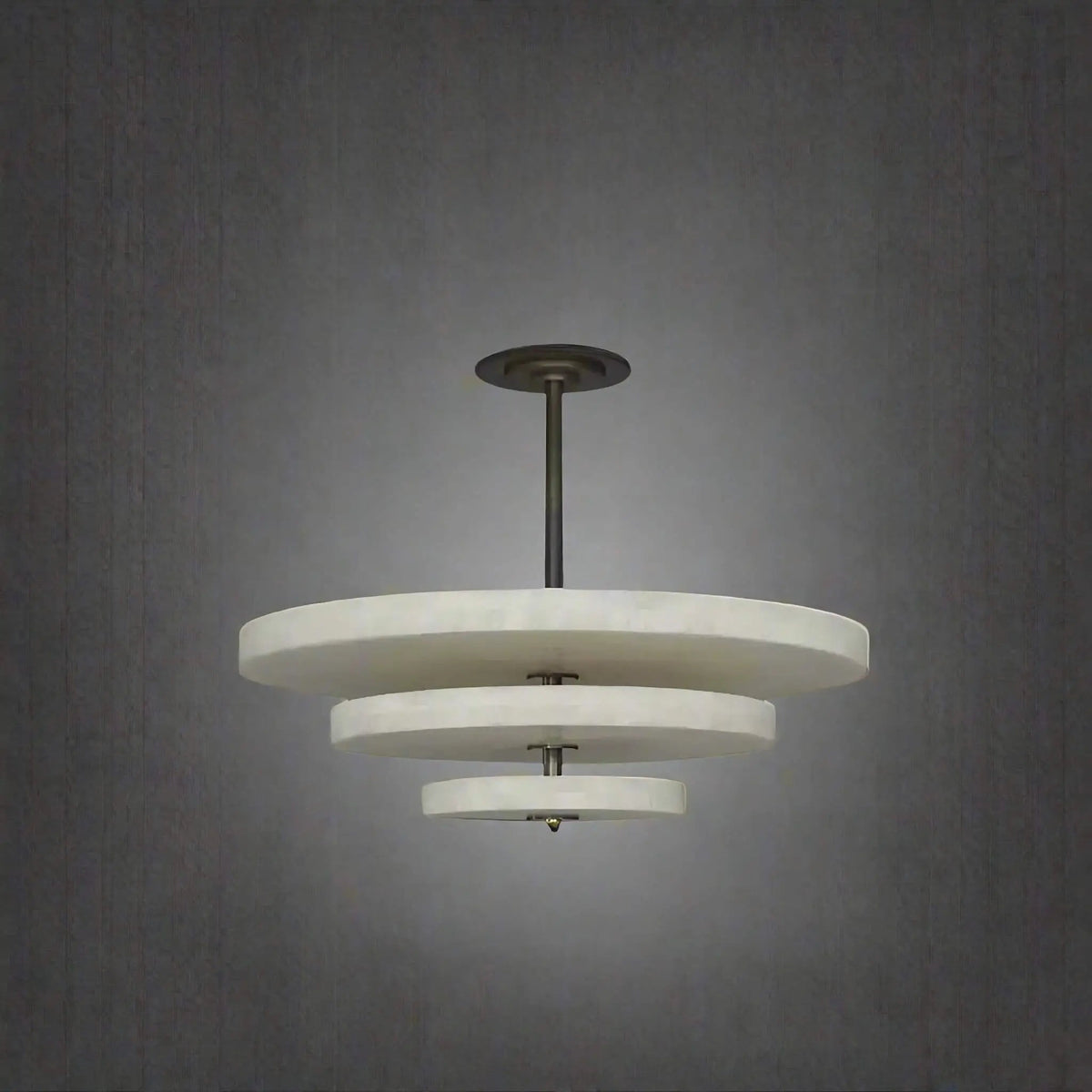 Yarrelholm Alabaster Chandelier-Moonnatur