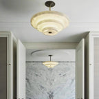 Yarrelholm Alabaster Chandelier-Moonnatur