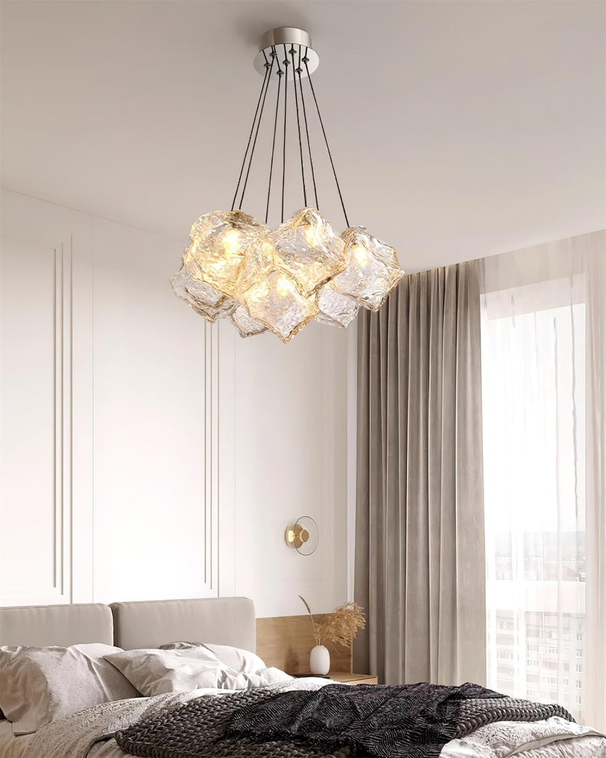 Dorrenlynne Glass Chandelier-Moonnatur