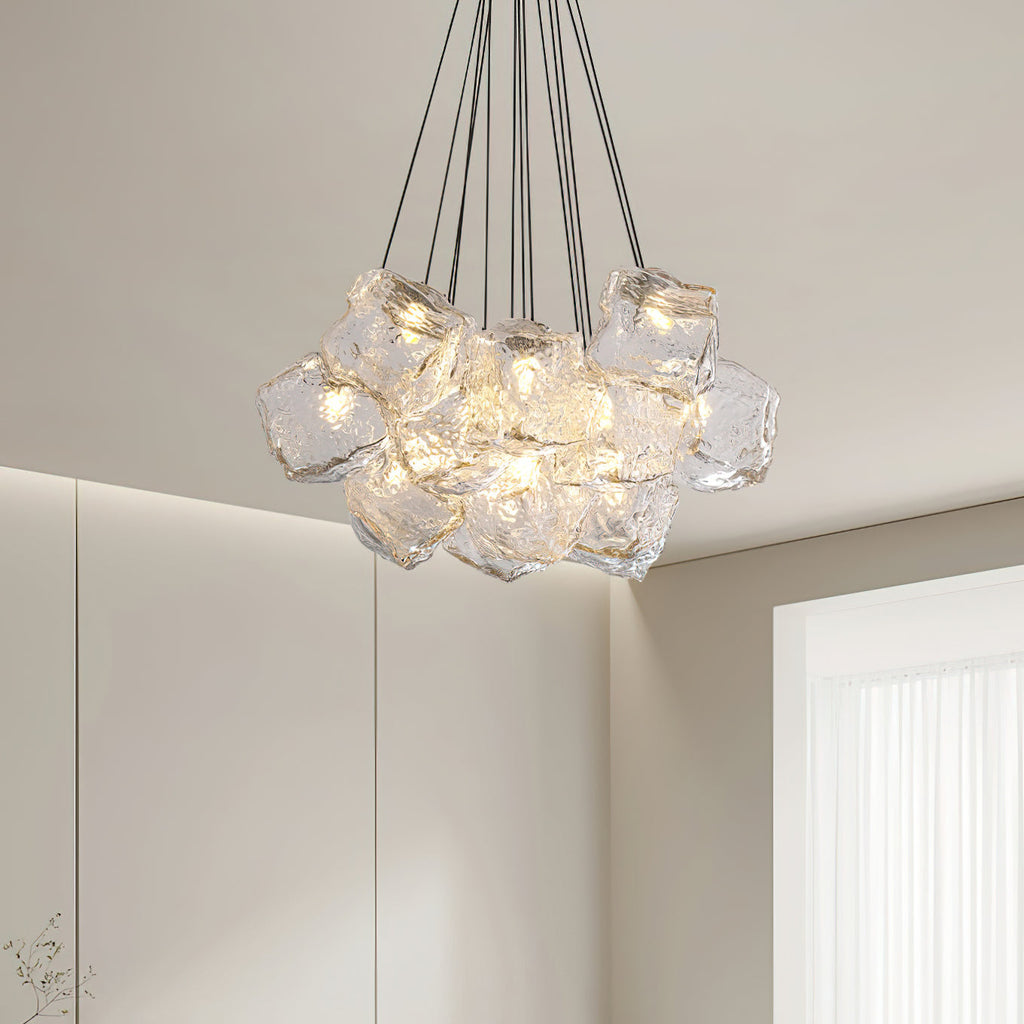 Dorrenlynne Glass Chandelier-Moonnatur