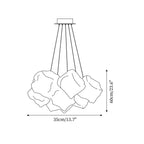 Dorrenlynne Glass Chandelier-Moonnatur