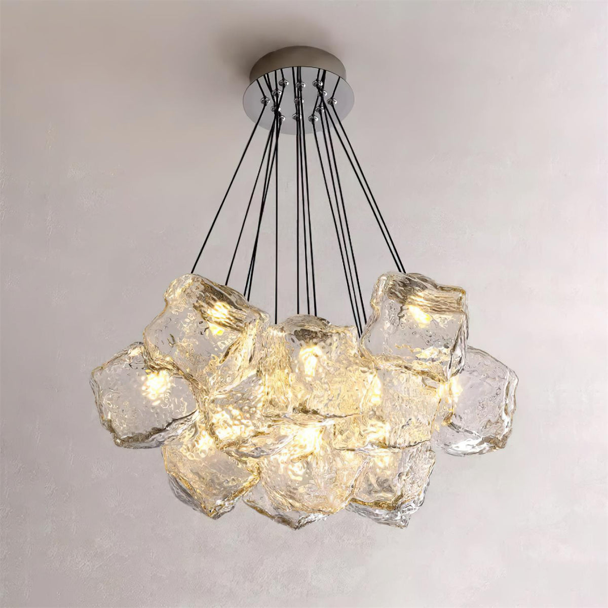 Dorrenlynne Glass Chandelier-Moonnatur