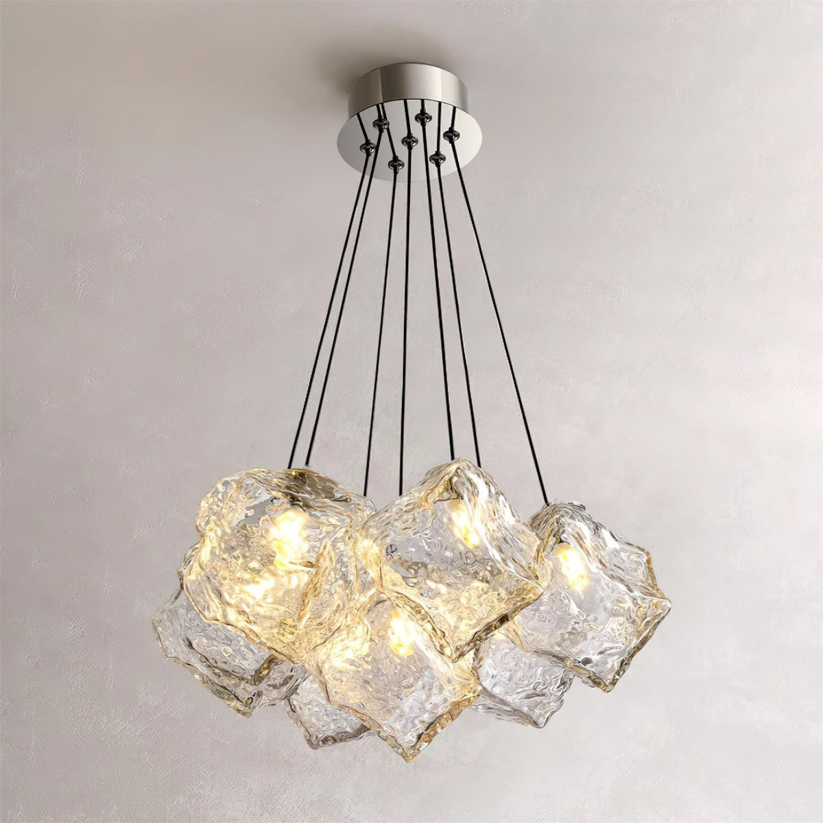 Dorrenlynne Glass Chandelier-Moonnatur