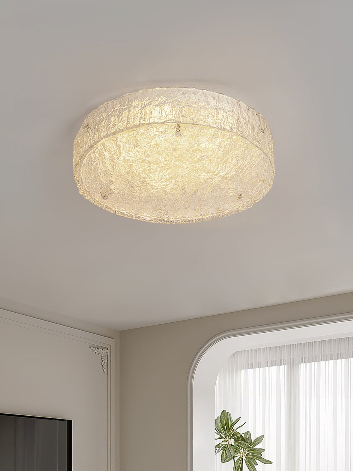 Larkara Acrylic Ceiling Light-Moonnatur
