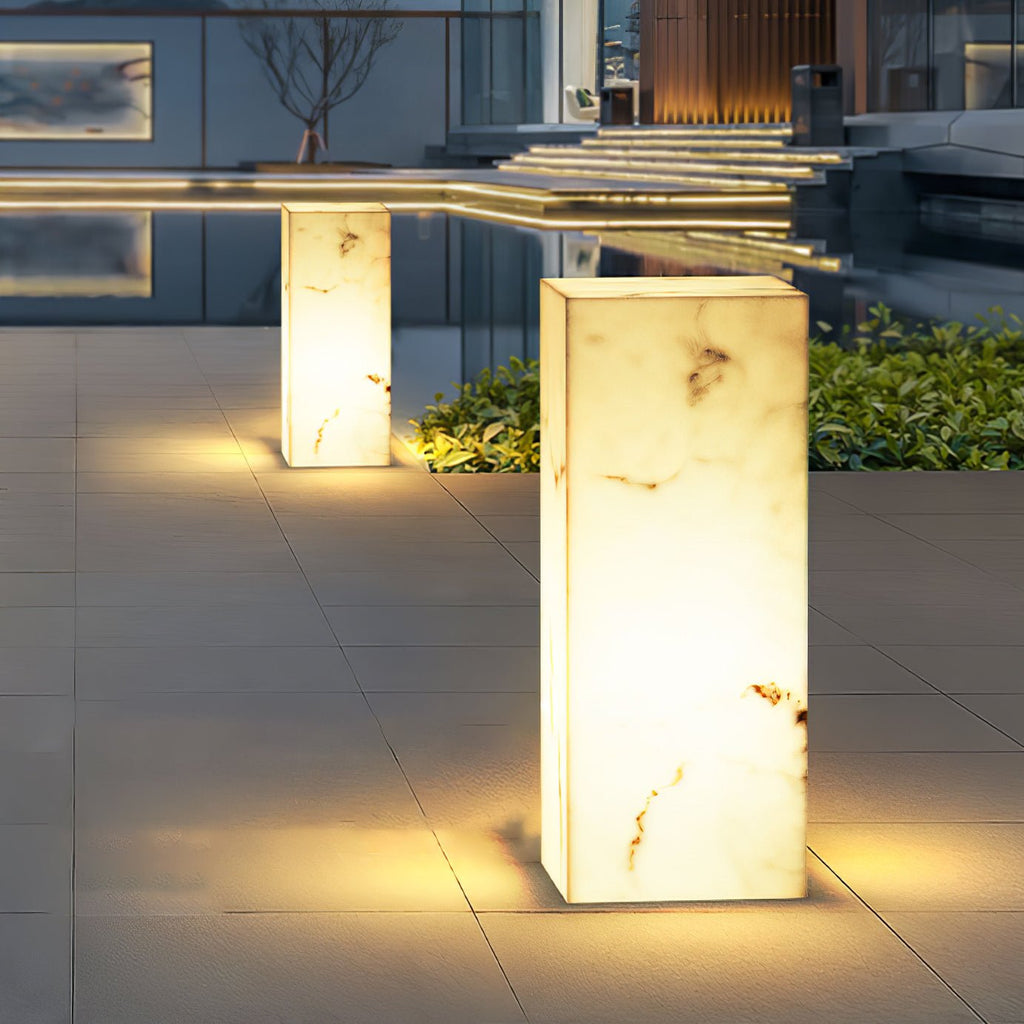 Ferrowelyn Imitation Marble Outdoor Light-Moonnatur